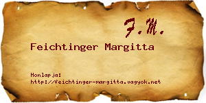 Feichtinger Margitta névjegykártya